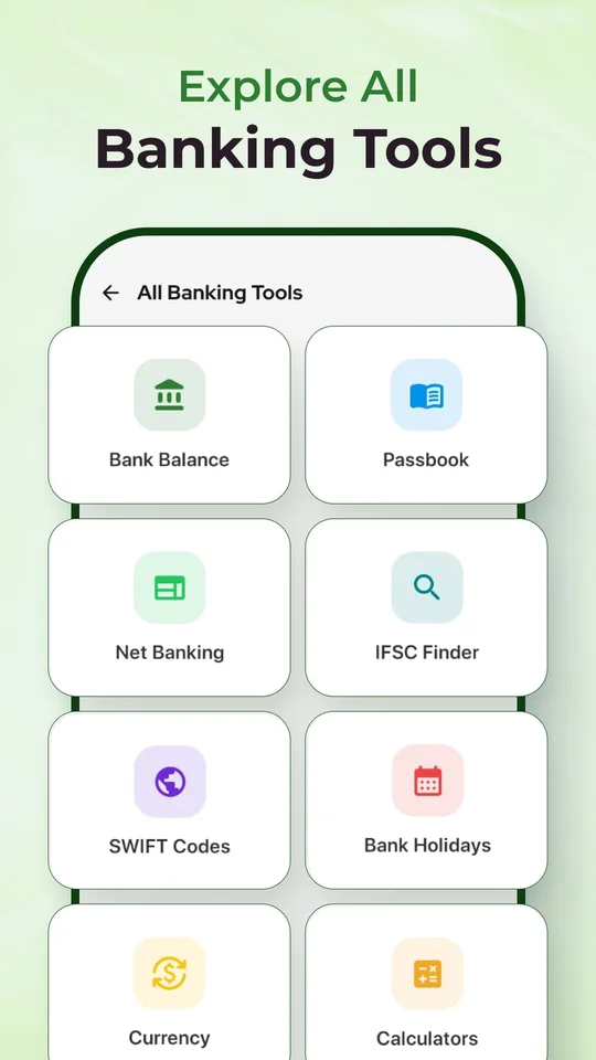 Explore all banking tools